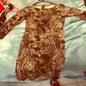 Dress and shoe matching duo.